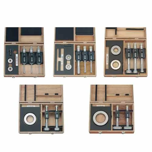 Juego de cabezas no intercambiables, de 6 hasta 100 mm / 0.275 hasta 4 pulg, Mitutoyo, Holtest