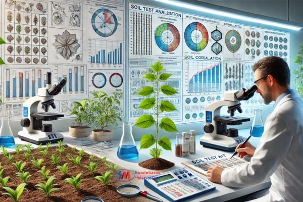 Calibración y correlación de análisis de suelo y plantas