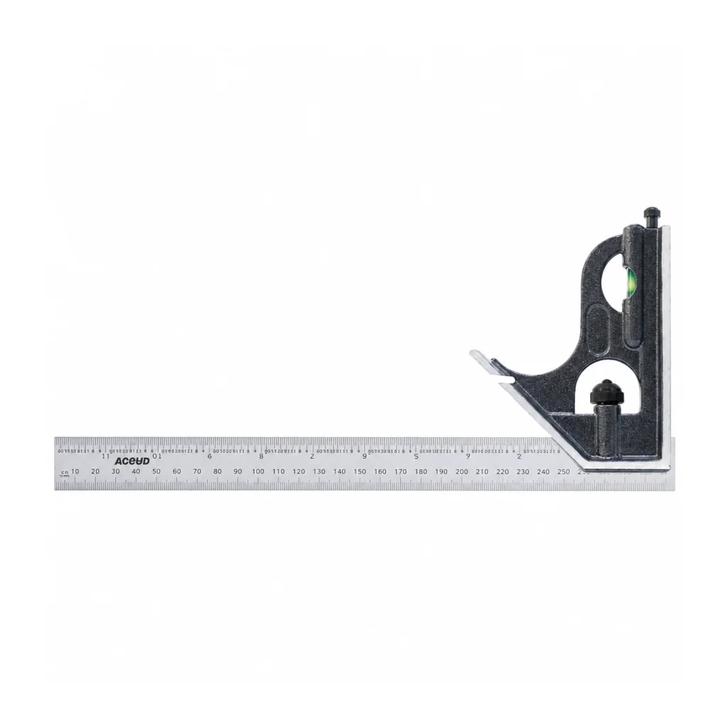 Juego de Escuadras Combinadas profesional 817-180-02, 0 a 300 mm o 0 a 12 pulg, ACCUUD - 1