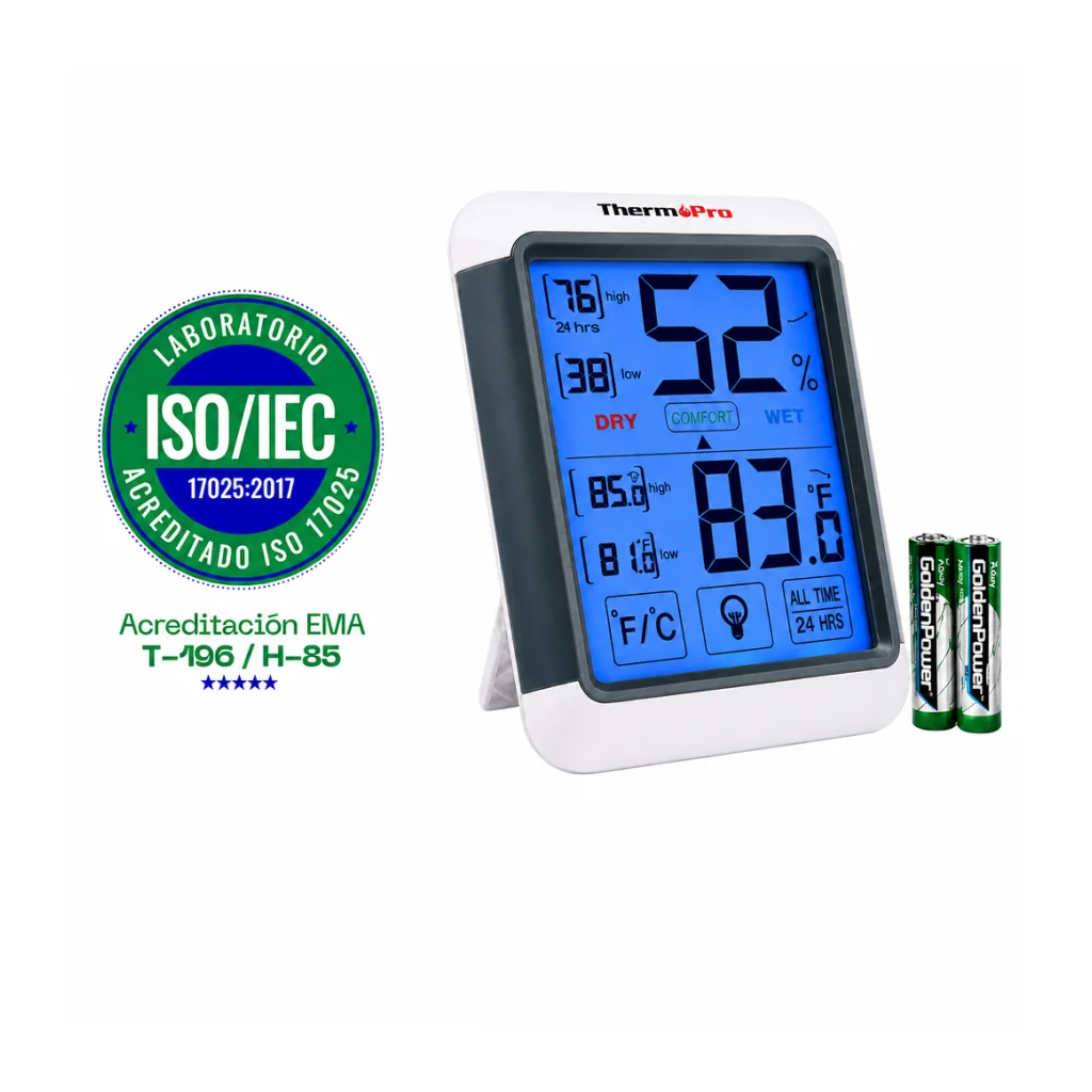 Termohigrómetro para farmacia, cumplimiento a COFEPRIS, THPRTP55, SUMIMET