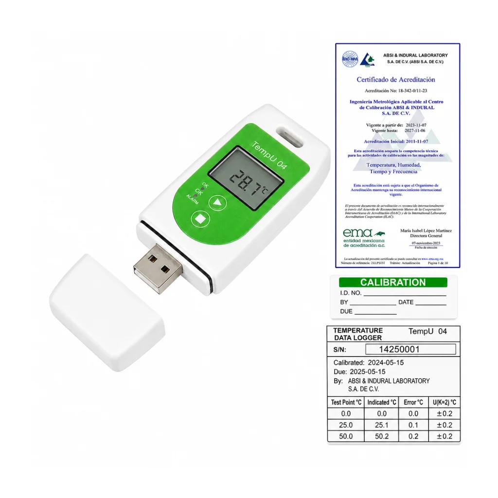 Indicador de temperatura para farmacia Tempu 04, -30 a 60 °C, TZONE