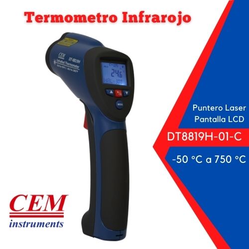 Instrumento de Medición Industrial Termómetro infrarrojo, -50ºC a 2200ºC, CMDT8869 H